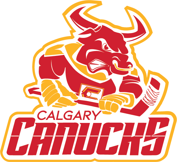 Calgary Canucks New Logo Red Bull